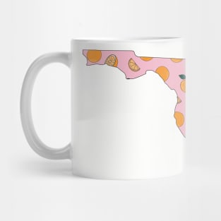 Florida Orange State Outline Mug